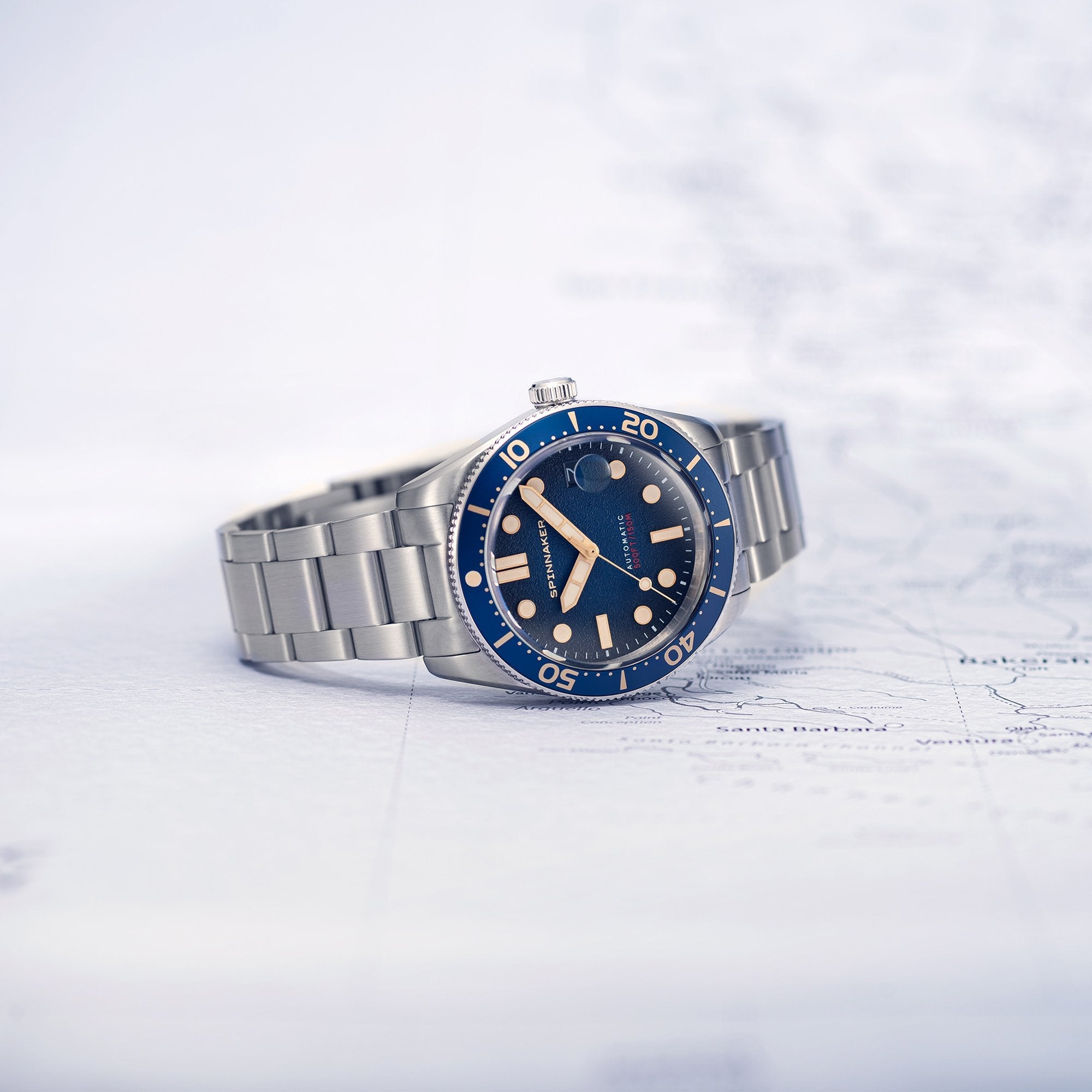 SPINNAKER Spinnaker Croft Mid Size Men's Japanese Automatic Regiment Blue Watch SP-5100-22