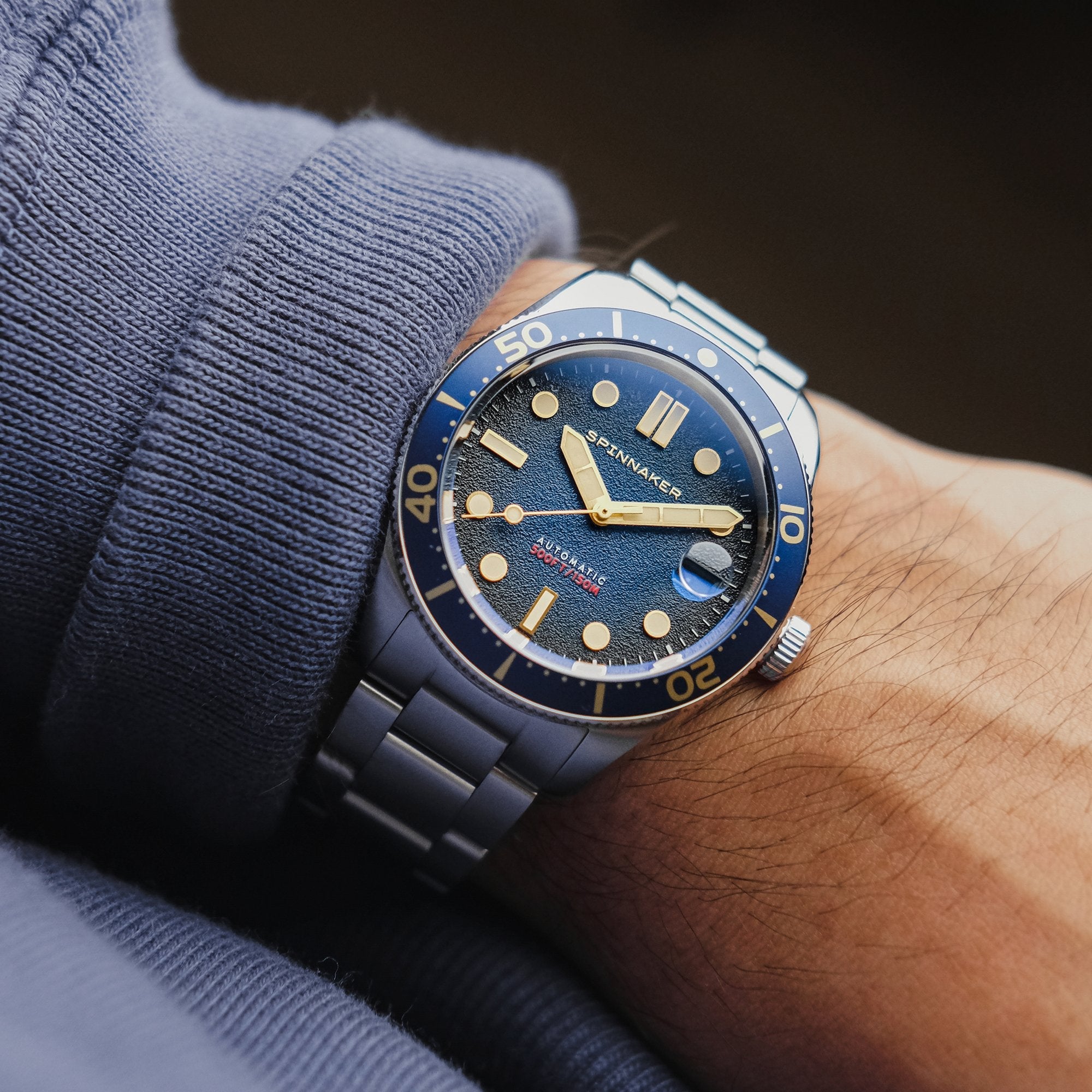 SPINNAKER Spinnaker Croft Mid Size Men's Japanese Automatic Regiment Blue Watch SP-5100-22