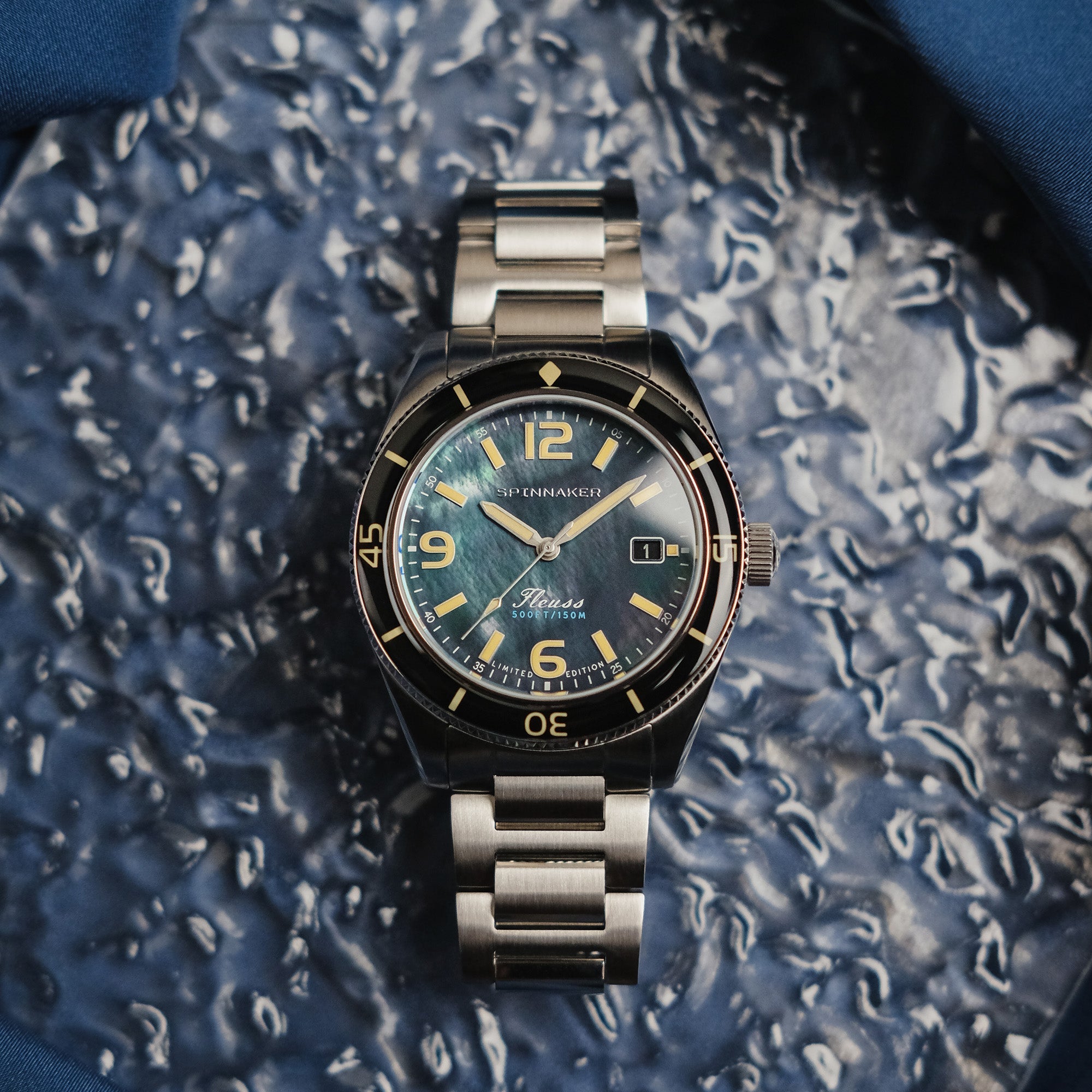 Spinnaker Spinnaker Fleuss Automatic Midnight Pearl Diver Limited Edition Men's Watch SP-5108-11