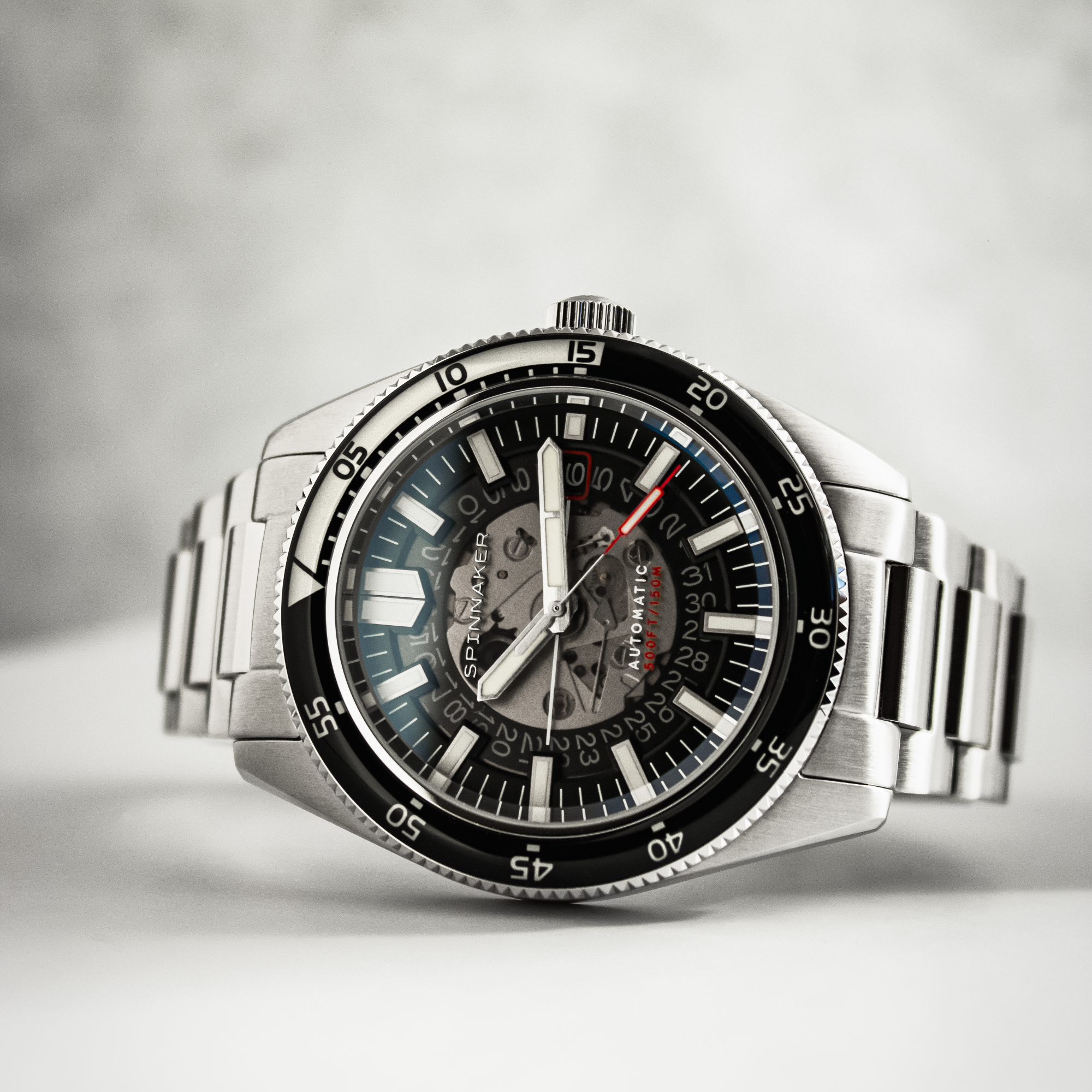 SPINNAKER Spinnaker Fleuss Automatic Severn Edition Wet Suit Black Men's Watch SP-5118-11