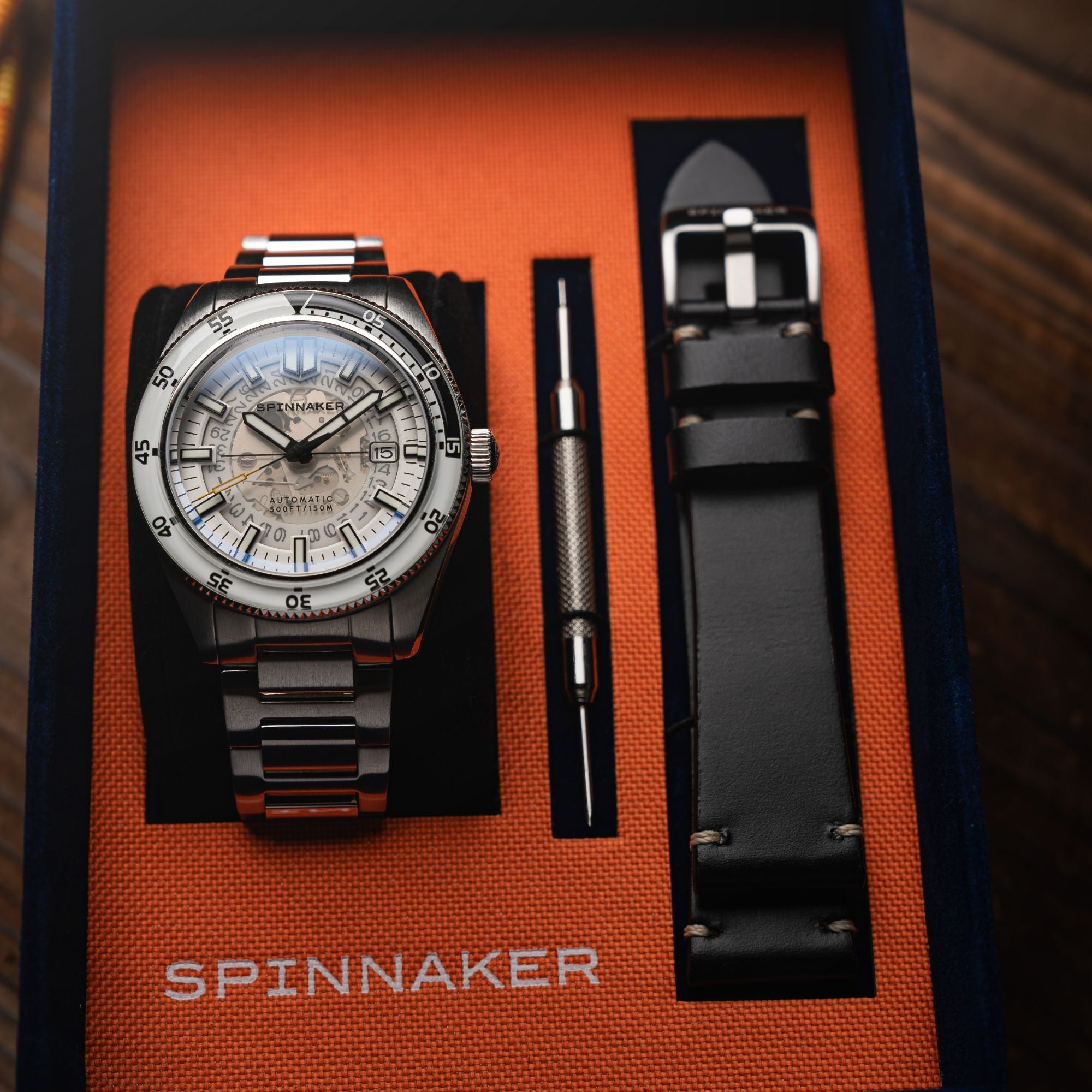 Spinnaker Spinnaker Fleuss Automatic Severn Edition Brilliant White Men's Watch SP-5118-33