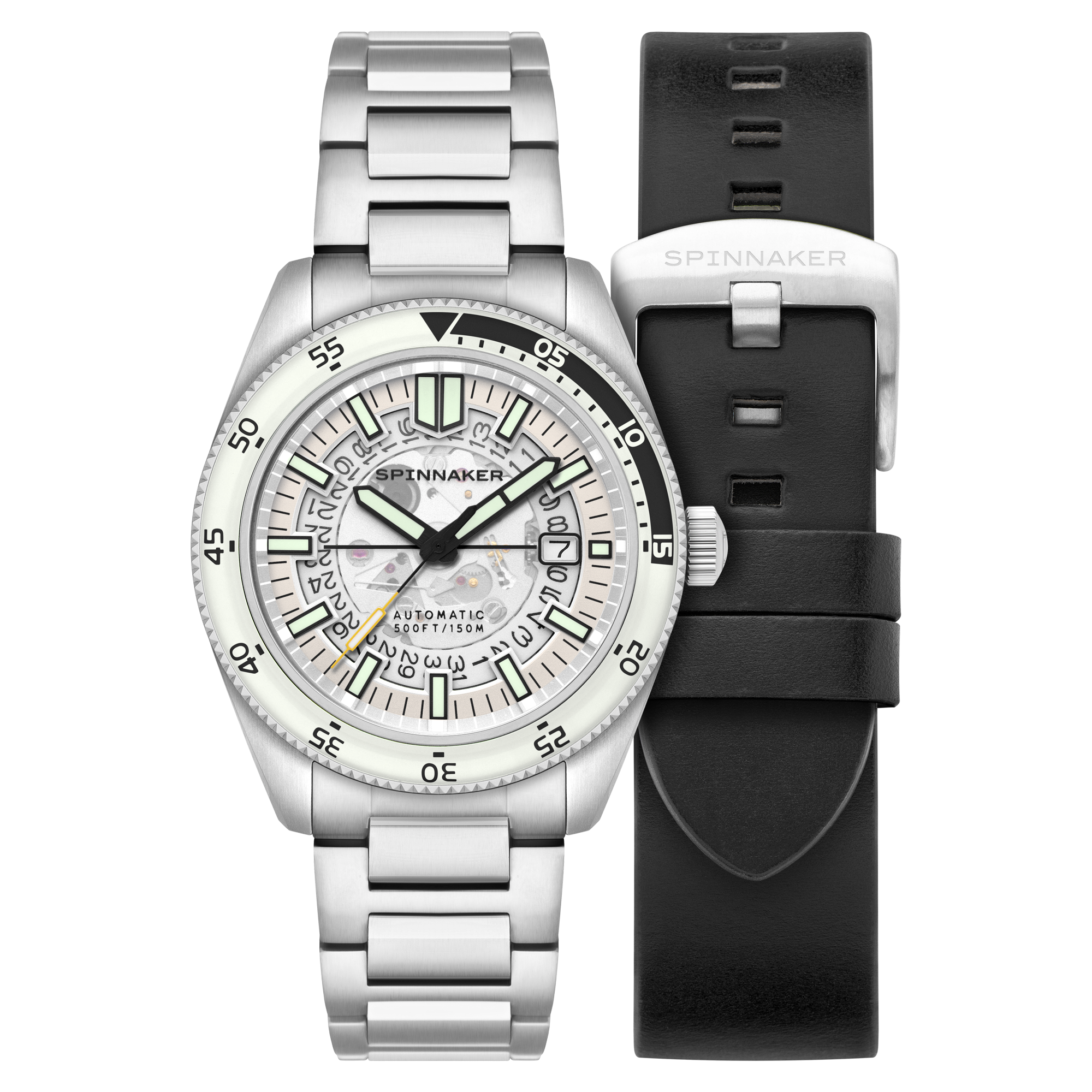 SPINNAKER Spinnaker Fleuss Automatic Severn Edition Brilliant White Men's Watch SP-5118-33