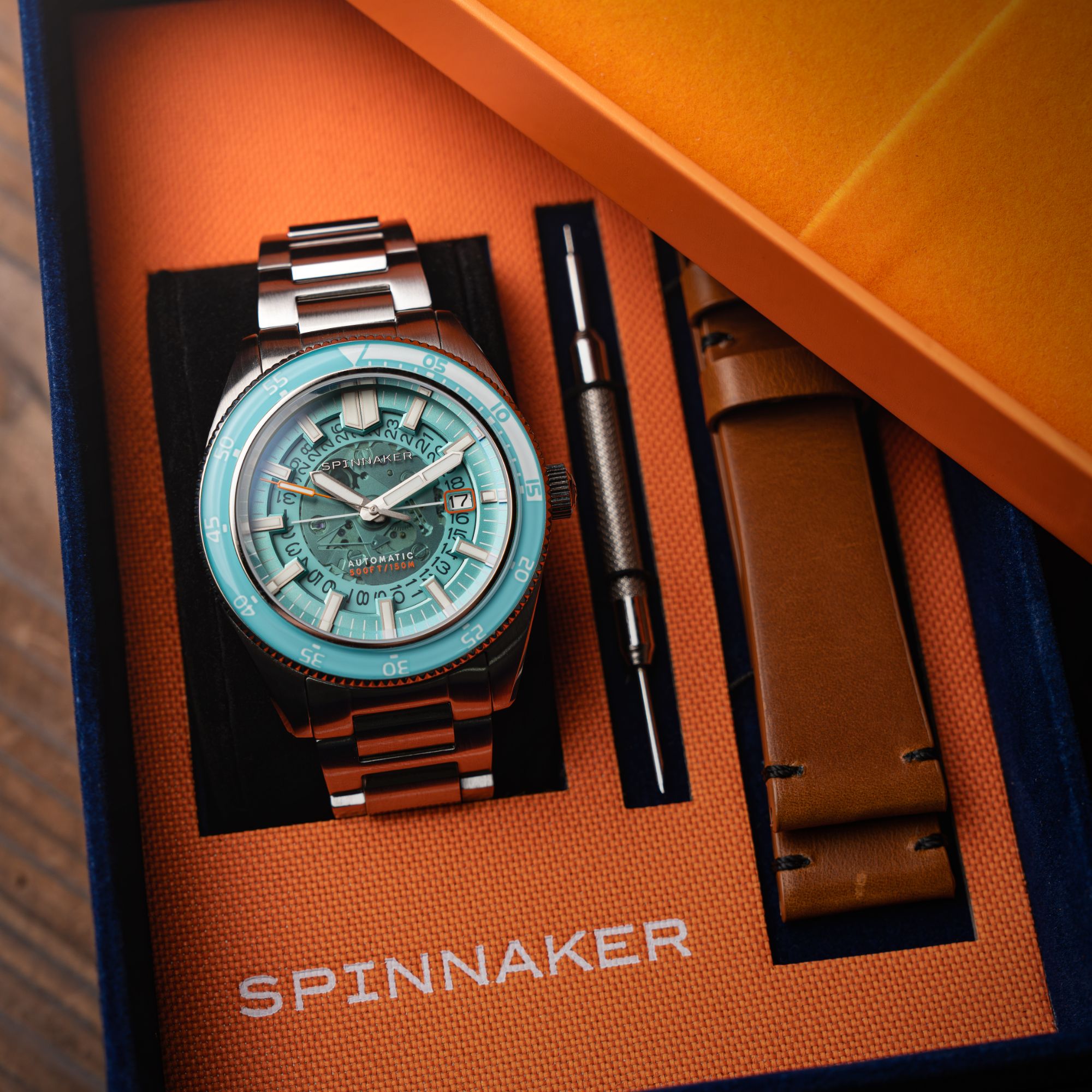 SPINNAKER Spinnaker Fleuss Automatic Severn Edition Tropical Blue Men's Watch SP-5118-44