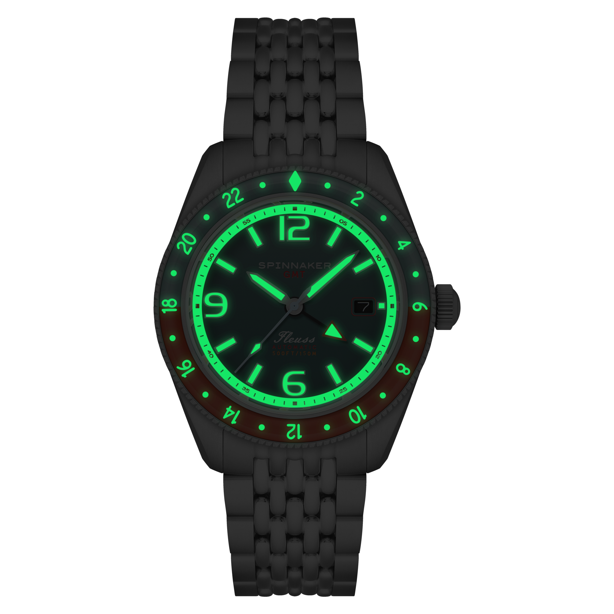 SPINNAKER Spinnaker Fleuss Gmt Automatic Tropical Green Men's Watch SP-5120-33