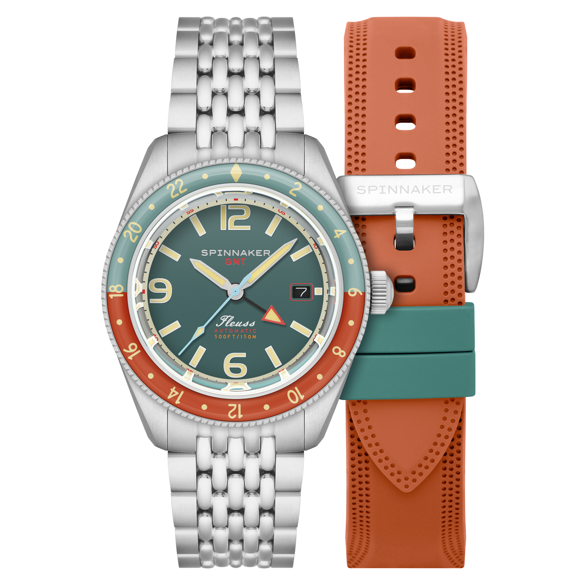 SPINNAKER Spinnaker Fleuss Gmt Automatic Tropical Green Men's Watch SP-5120-33