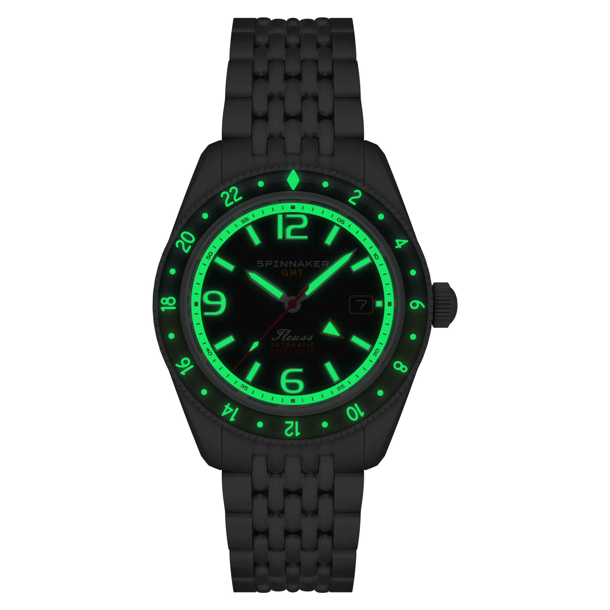 SPINNAKER Spinnaker Fleuss Gmt Automatic Forest Green Men's Watch SP-5120-44