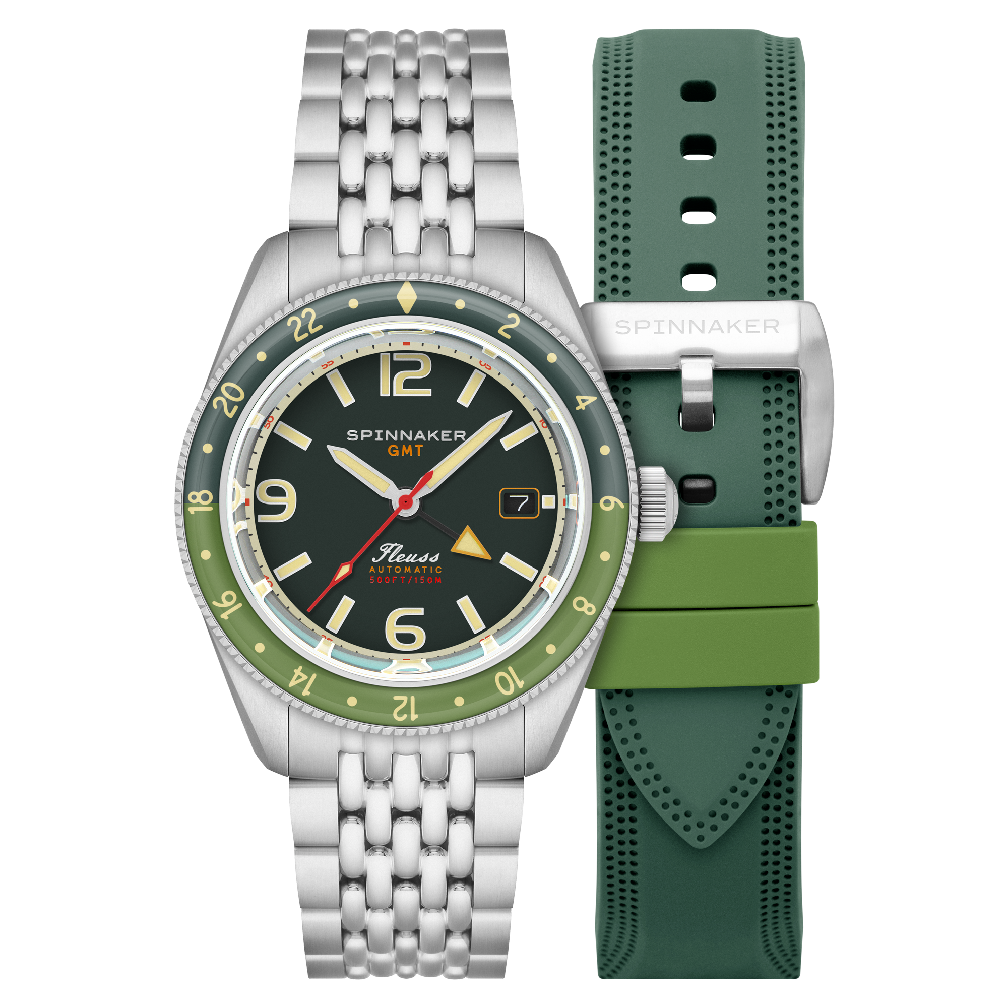 SPINNAKER Spinnaker Fleuss Gmt Automatic Forest Green Men's Watch SP-5120-44